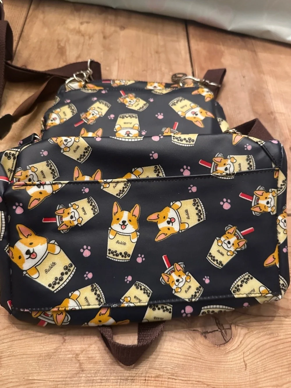 Uma Hana Boba Corgi Waterproof Convertible Multipurpose Backpack, Crossbody  Bag